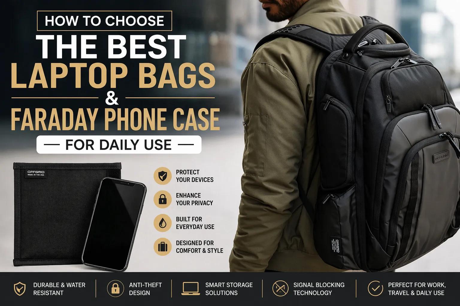 How to Choose The Best Laptop Bags & FaraDay Phone Case for Daily Use